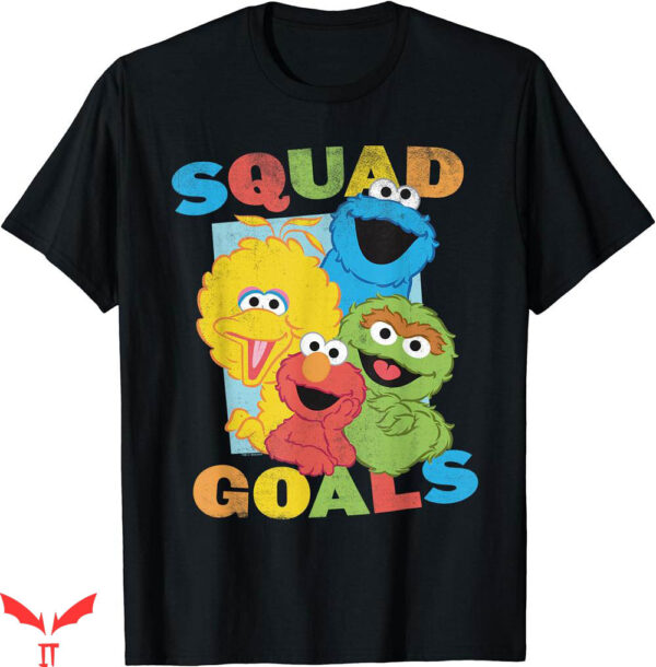 Kaws Sesame Street T-shirt Sesame Street Squad Goals T-shirt