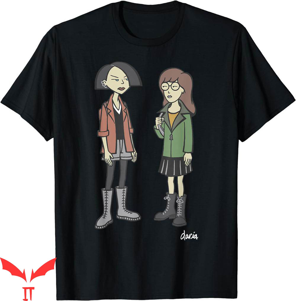 Keith Haring T-Shirt Daria Full Body Daria Chillin Graphic Keith Haring T-Shirt Daria Full Body Daria Chillin Graphic