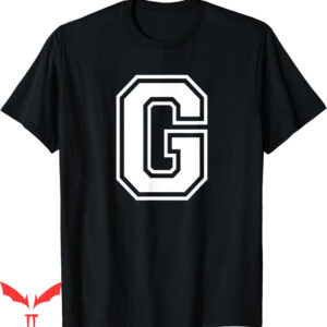Kidd G T-Shirt Letter Name Initial Varsity Alphabet Monogram
