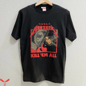 Kill Em All T-Shirt Japan Berserk Manga Musician Guitar