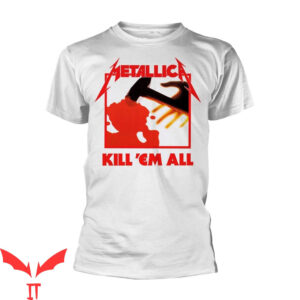 Kill Em All T-Shirt Metallica Musician Guitar Vintage Tee