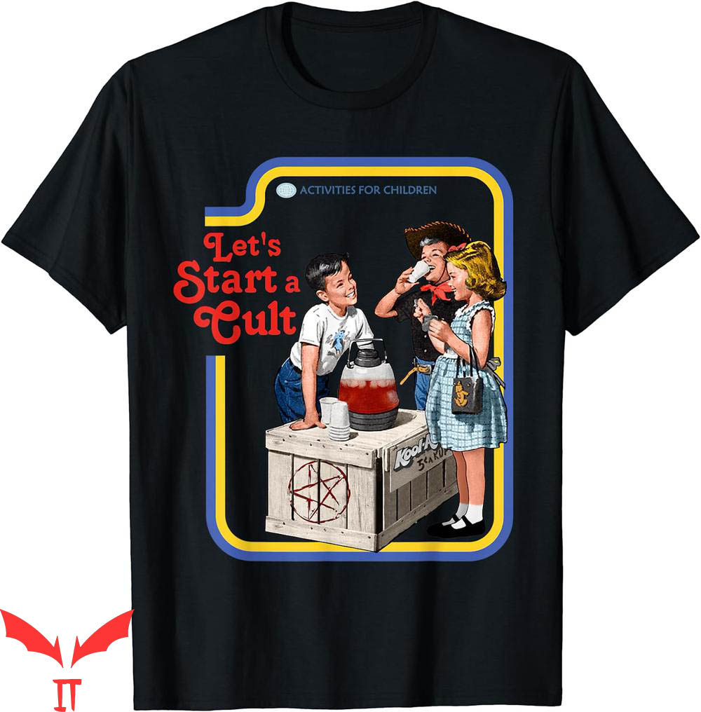 Let's Start A Cult T-Shirt Vintage Classic Fit Round Let's Start A Cult T-Shirt Vintage Classic Fit Round