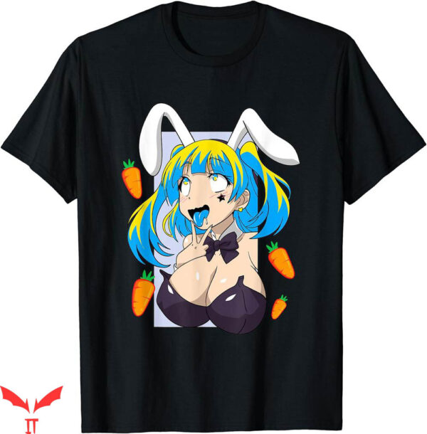 Lewd Complex T-shirt Lewd Anime Face Rabbit Cosplay T-shirt