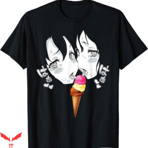 Lewd Complex T-shirt Napolitan Ice Cream Lewd Anime T-shirt