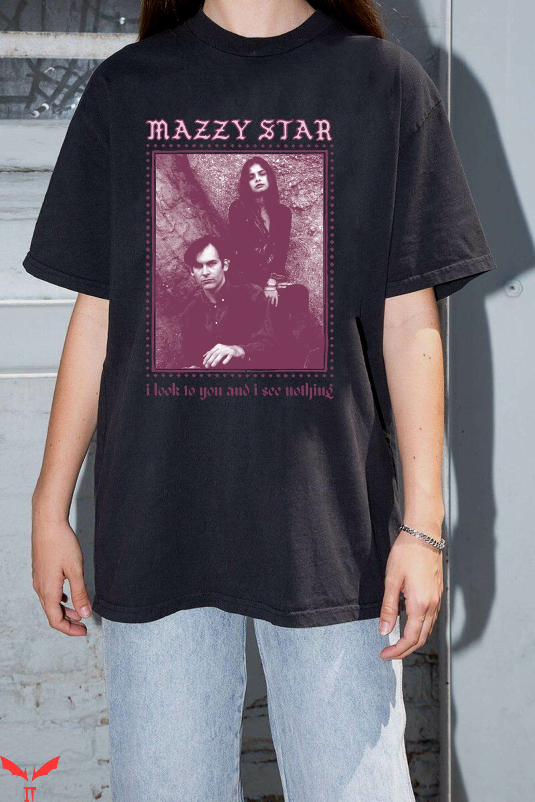 Mazzy Star T-Shirt Vintage Faded Lyric Indie Band Vintage