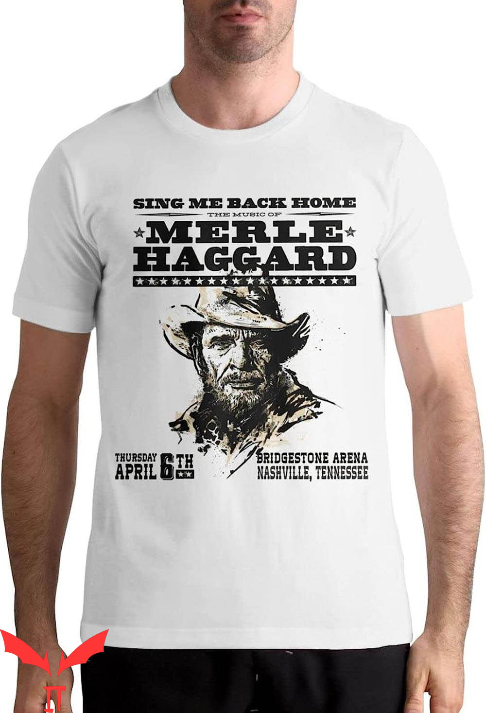 Merle Haggard T-Shirt Outlaws And Legends Classic Country Merle Haggard T-Shirt Outlaws And Legends Classic Country