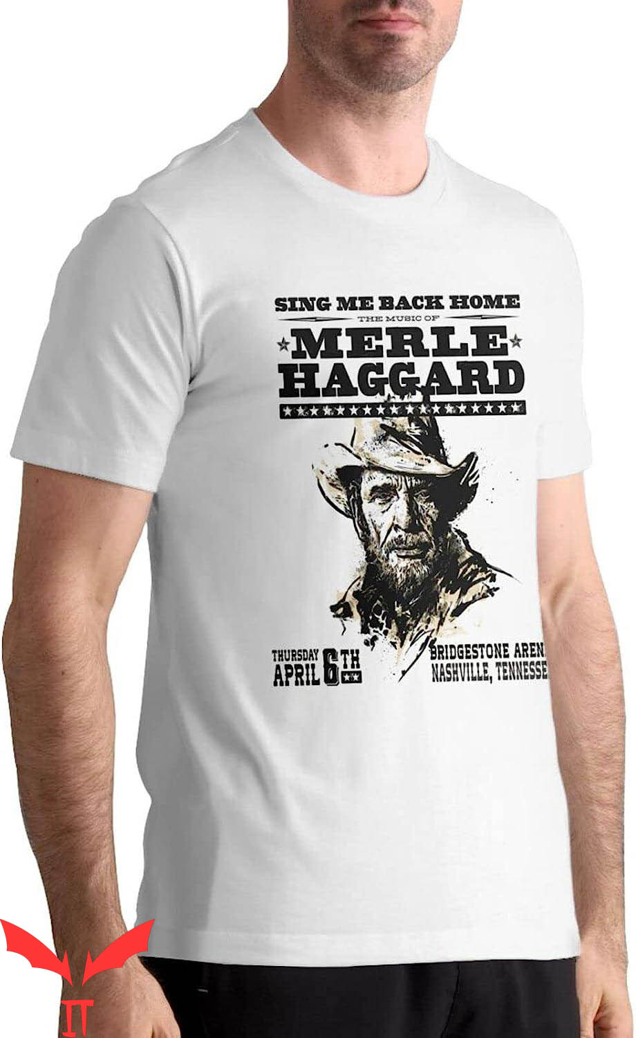 Merle Haggard T-Shirt Outlaws And Legends Classic Country Merle Haggard T-Shirt Outlaws And Legends Classic Country