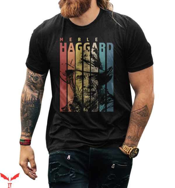 Merle Haggard T-Shirt Retro Vintage Music Outlaw Country