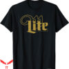 Miller Lite Vintage T-Shirt Coors Centered Line Logo