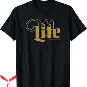 Miller Lite Vintage T-Shirt Coors Centered Line Logo