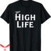 Miller Lite Vintage T-Shirt Coors High Big Centered Text
