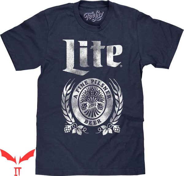 Miller Lite Vintage T-Shirt Luv Faded Logo Light Beer