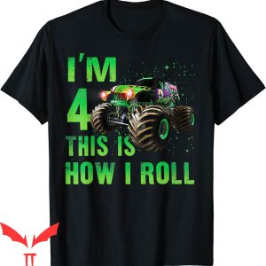 Monster Truck Birthday T-Shirt 3rd Bday Boy Rule Jam