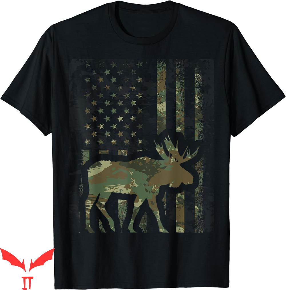 Mossy Oak T-Shirt Camo American Flag Moose Hunting Gift For Mossy Oak T-Shirt Camo American Flag Moose Hunting Gift For