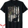 Mossy Oak T-Shirt Camo US Flag Deer Buck Camoflage Hunting