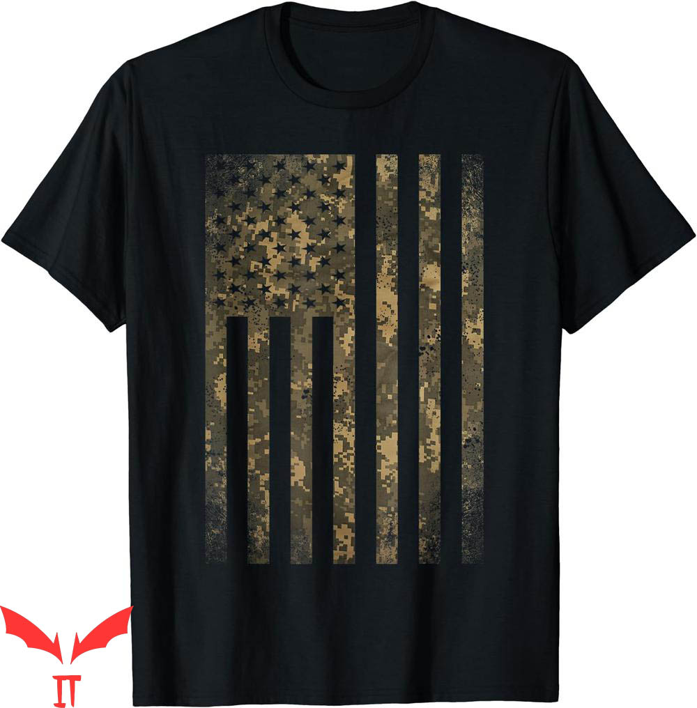 Mossy Oak T-Shirt Camouflage American Flag Print Camo Mossy Oak T-Shirt Camouflage American Flag Print Camo
