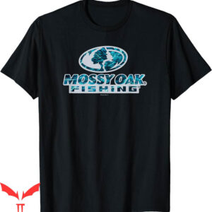 Mossy Oak T-Shirt Fishing Open Water Classic Blue Logo