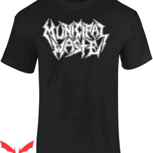 Municipal Waste T-Shirt Cd CVR White Logo Partying Em All