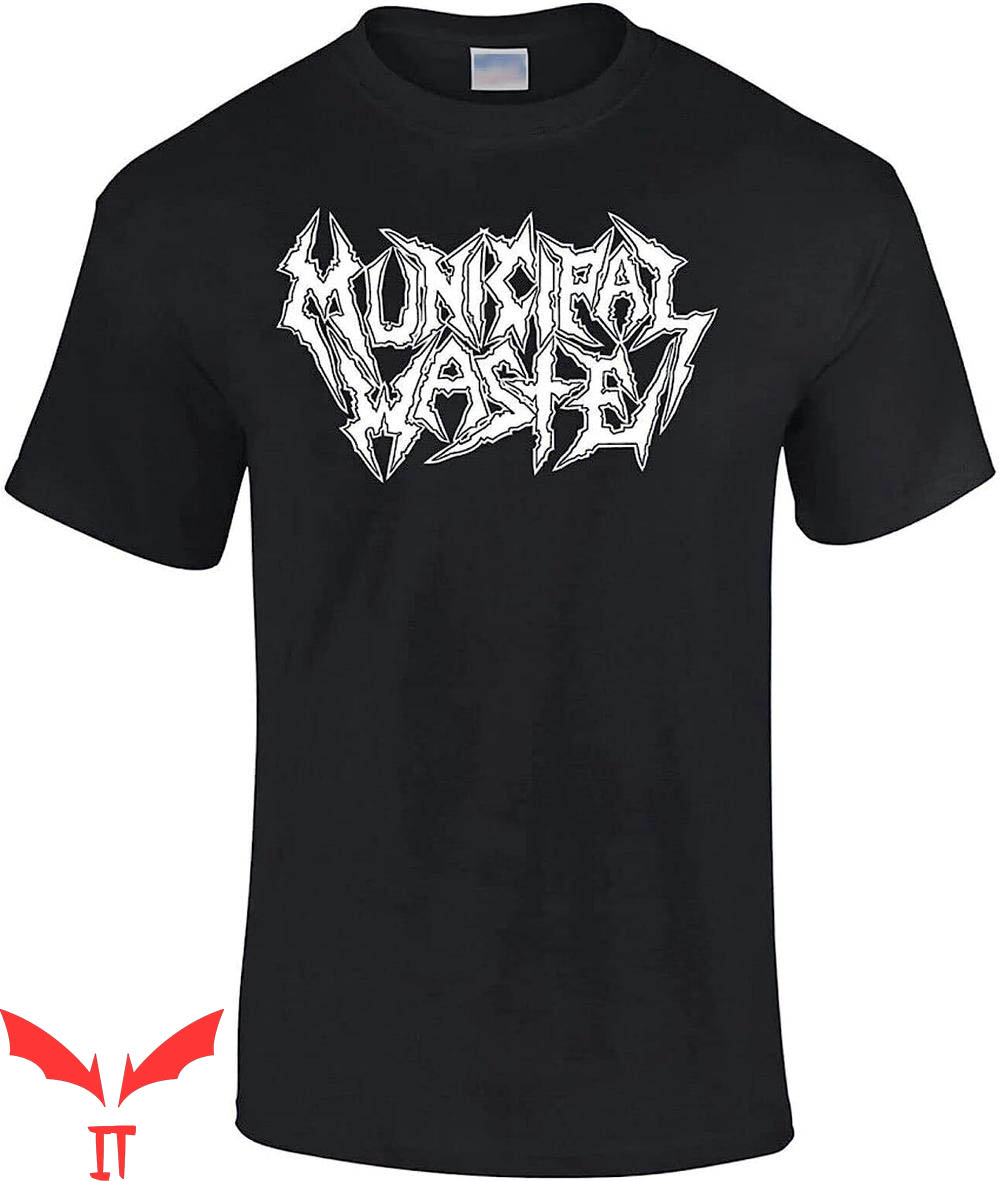 Municipal Waste T-Shirt Cd CVR White Logo Partying Em All Municipal Waste T-Shirt Cd CVR White Logo Partying Em All