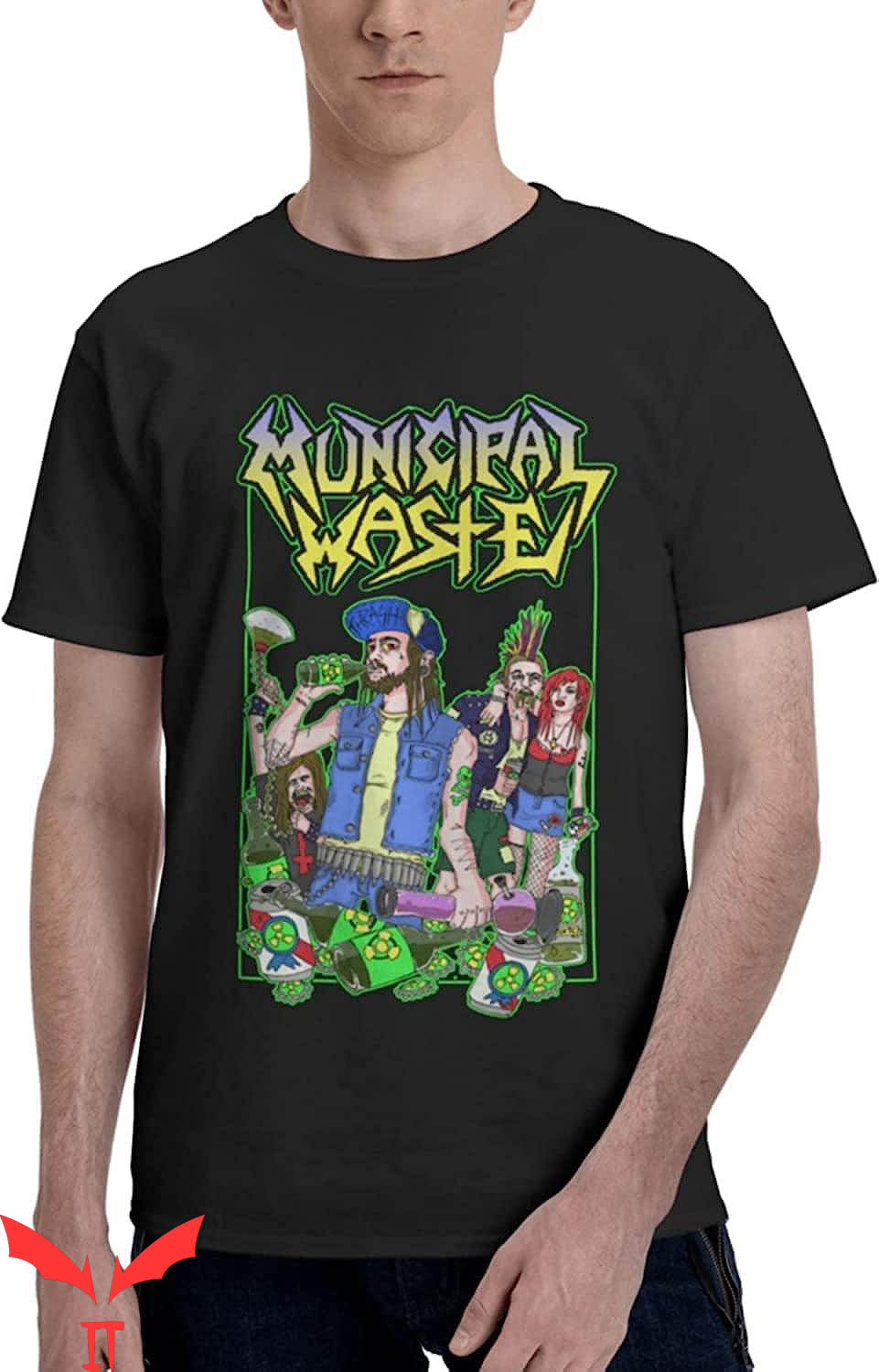 Municipal Waste T-Shirt Crossover Thrash Band Metal Municipal Waste T-Shirt Crossover Thrash Band Metal