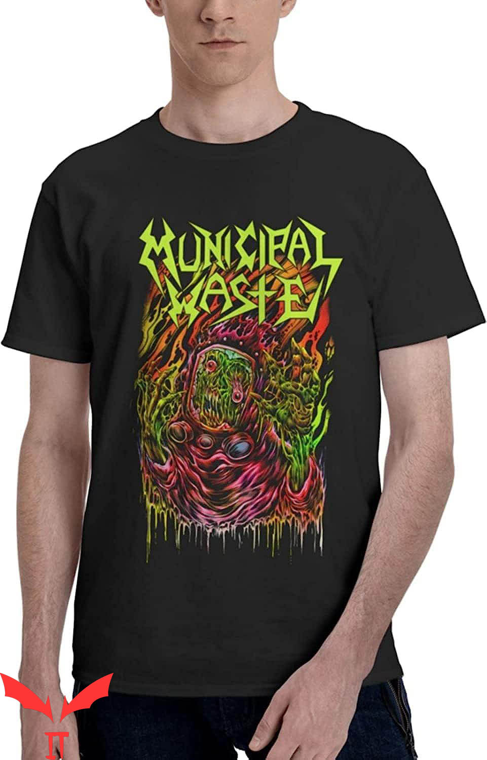 Municipal Waste T-Shirt Crossover Thrash Band Retro Municipal Waste T-Shirt Crossover Thrash Band Retro