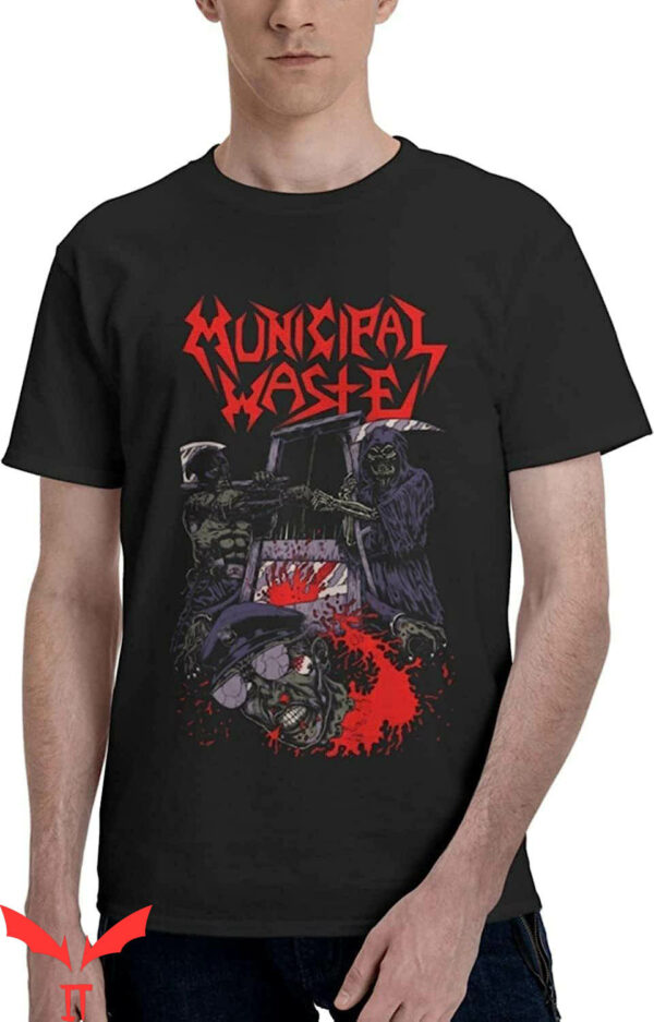 Municipal Waste T-Shirt Crossover Thrash Band Vintage
