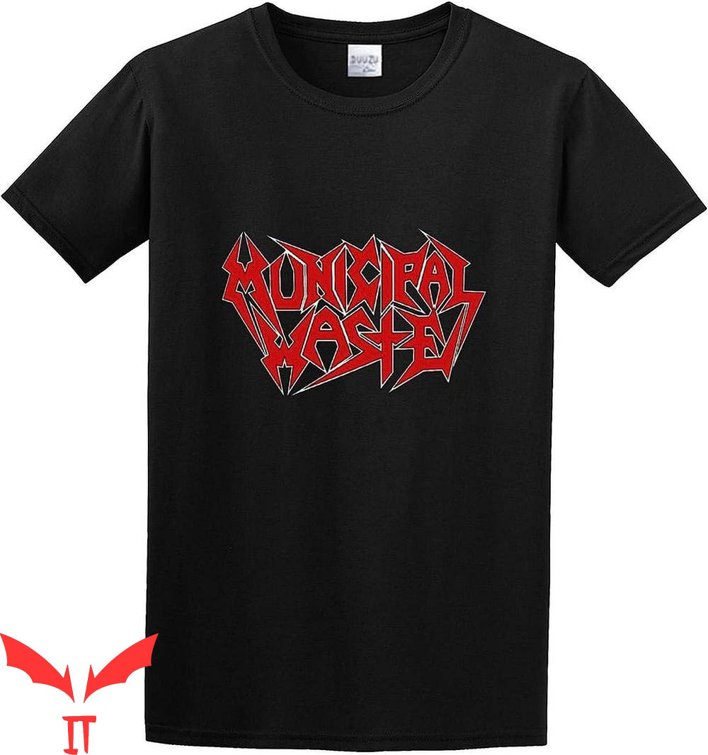 Municipal Waste T-Shirt Red Logo Crossover Thrash Band Municipal Waste T-Shirt Red Logo Crossover Thrash Band