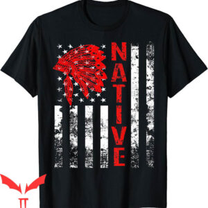 Native American T-Shirt Day Vintage Flag USA Indian