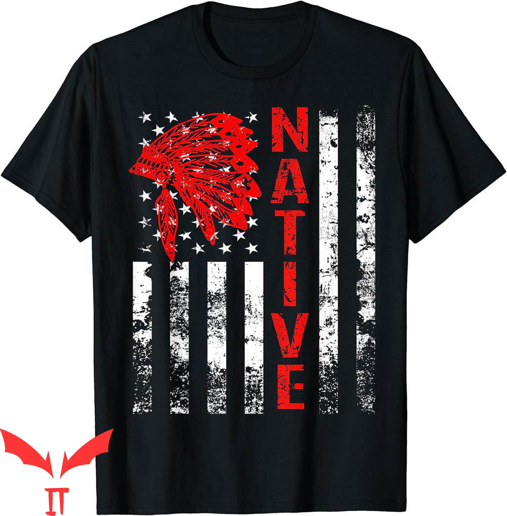 Native American T-Shirt Day Vintage Flag USA Indian Native American T-Shirt Day Vintage Flag USA Indian