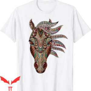 Native American T-Shirt Horse Tribal Abstract Art Geometric