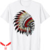 Native American T-Shirt Indian Chief Skull Motorcycle