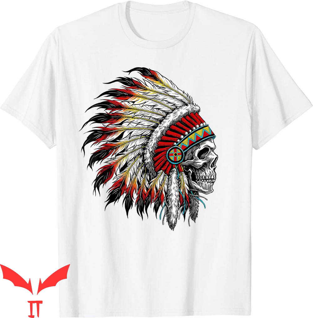 Native American T-Shirt Indian Chief Skull Motorcycle Native American T-Shirt Indian Chief Skull Motorcycle