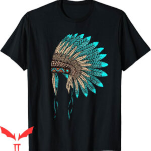 Native American T-Shirt Indian Headdress Costume Jewelry