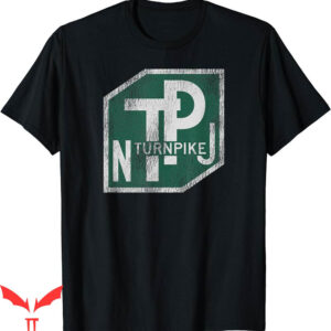 New Jersey Devils T-Shirt Distresse Turnpike State Road Sign