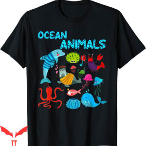 Ocean Drive T-Shirt Animals Marine Creatures Under The Sea