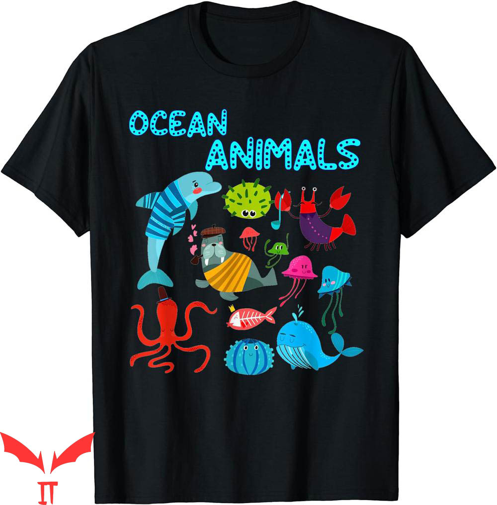 Ocean Drive T-Shirt Animals Marine Creatures Under The Sea Ocean Drive T-Shirt Animals Marine Creatures Under The Sea
