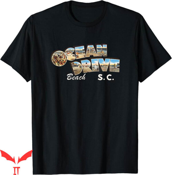 Ocean Drive T-Shirt Drive Beach South Carolina Retro Vintage