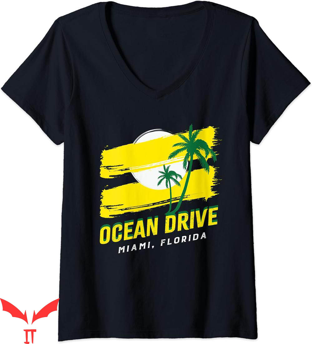 Ocean Drive T-Shirt Miami Design For Florida Fans Ocean Drive T-Shirt Miami Design For Florida Fans
