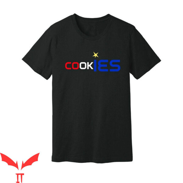 Red Cookies T-Shirt Red White Blue Biscuit Funny Tee