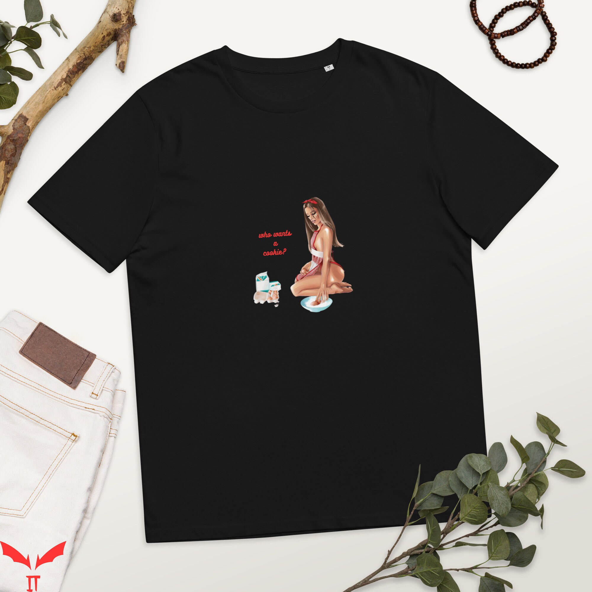 Red Cookies T-Shirt Who Wants A Cookie Glam Funny Biscuit Red Cookies T-Shirt Who Wants A Cookie Glam Funny Biscuit