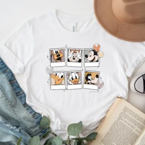 Retro Disney Mickey Polaroid And Friends Shirt