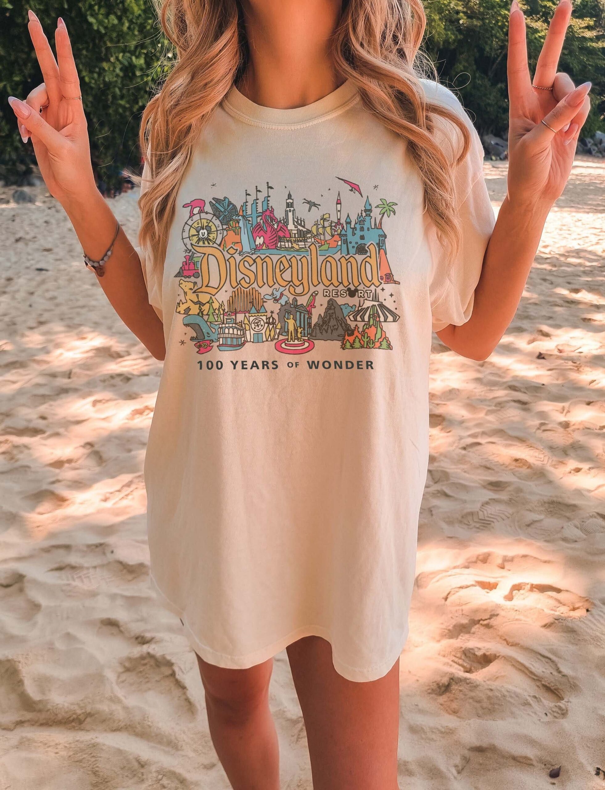 Retro Disneyland Resort 100 Years Of Wonder Shirt Retro Disneyland Resort 100 Years Of Wonder Shirt