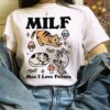 Retro Feline Funny MILF Cat Cottagecore Girlfriend Shirt