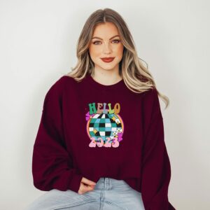 Retro Hello 2023 New Year Sweatshirt Shirt