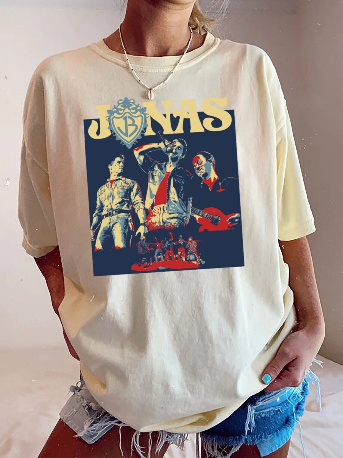 Retro Jonas Brothers Five Albums One Night Tour 2023 Shirt Retro Jonas Brothers Five Albums One Night Tour 2023 Shirt