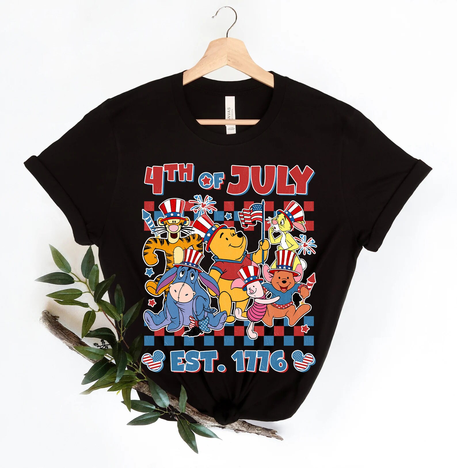 Retro Mickey And Friends Checkered Disney 4th Of July Shirt Retro Mickey And Friends Checkered Disney 4th Of July Shirt