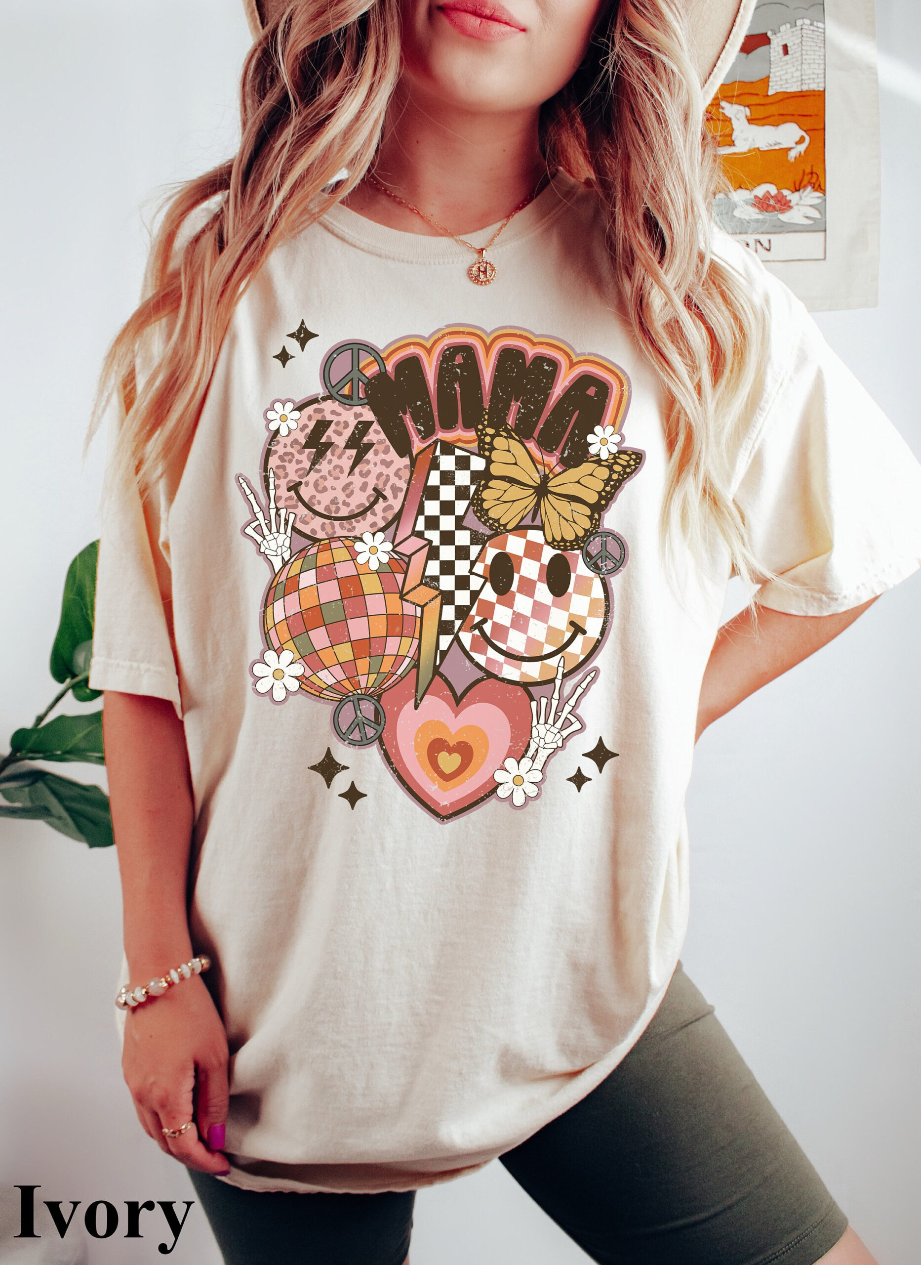 Retro Smiley Mama Mother's Day Mom Shirt Retro Smiley Mama Mother's Day Mom Shirt