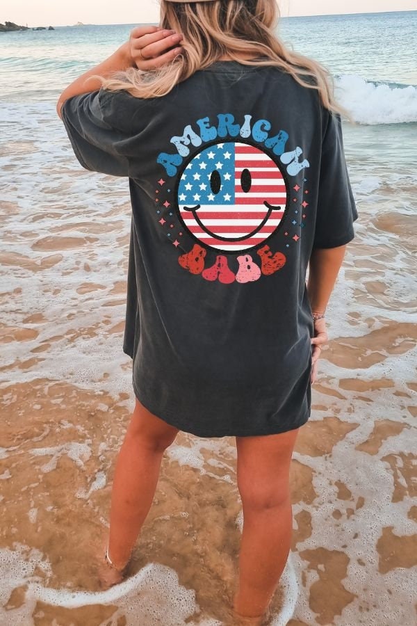 Retro USA America Womens 4th Of July Patriotic Shirt Retro USA America Womens 4th Of July Patriotic Shirt