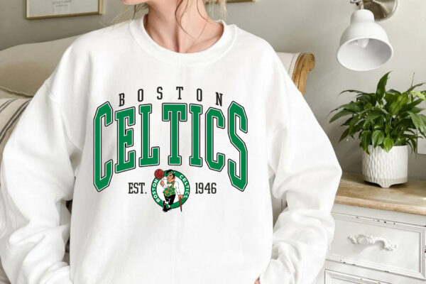 Retro Vintage Boston Basketball 90s Sweatshirt