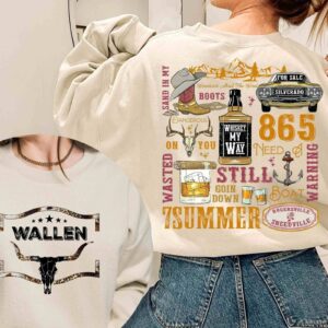 Retro Wallen Western Country Music Sweater Sweatshirt Shirt